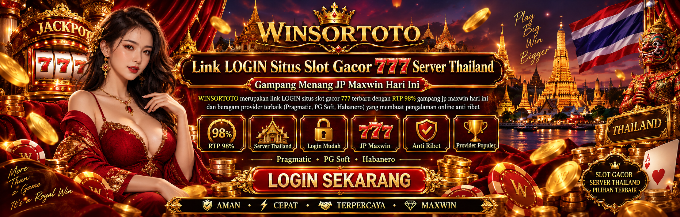 WINSORTOTO: Platform Army Situs Slot Gacor Hari Ini Slot777 Server Thailand Gampang JP Maxwin Terbaru